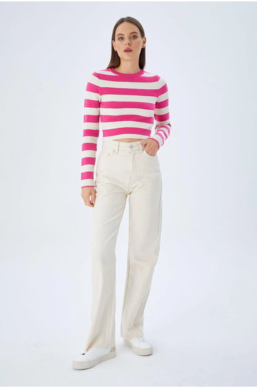 Mixray Striped Knit Sweater