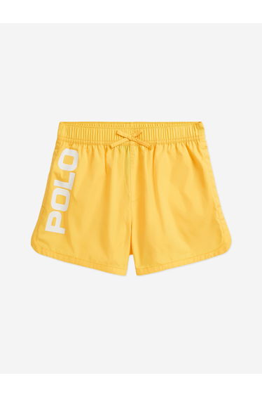 Ralph Lauren Girls Athletic Polo Shorts in Yellow