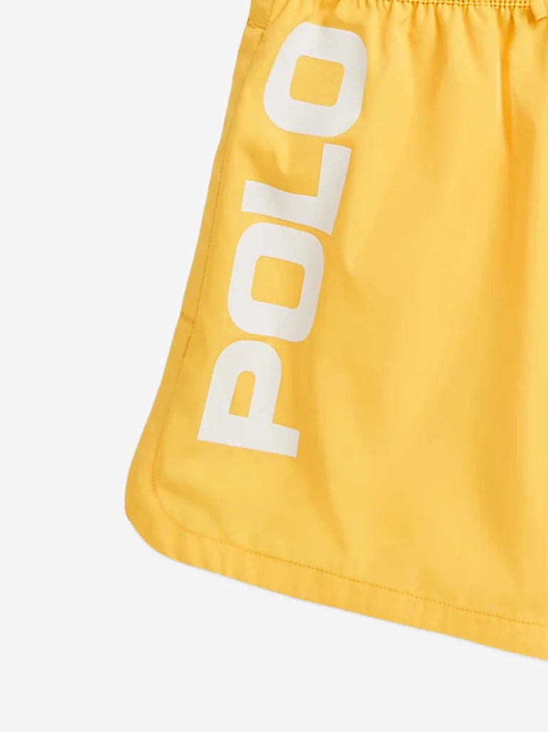 شورت رياضة بناتي لون أصفر - 3