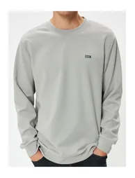 سويتشيرت رجالي - رمادي - 4