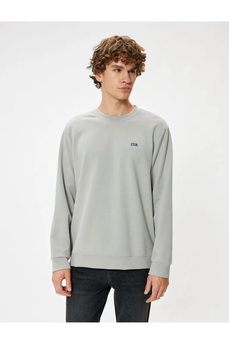 سويتشيرت رجالي - رمادي - 2