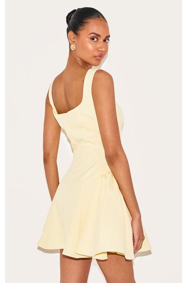 Lemon Woven Square Neck Shift Dress product thumbnail 3