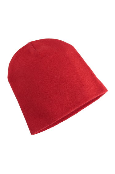 Yupoong Flexfit Unisex Heavyweight Standard Beanie Winter Hat - Red