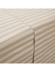 شرشف سرير قطن - بيج - 2