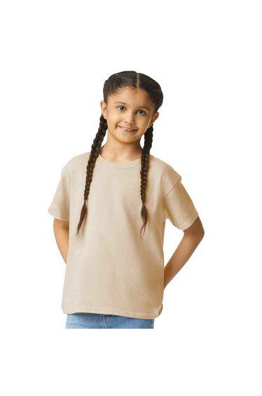 Gildan Childrens/Kids Cotton Lightweight T-Shirt - Sand