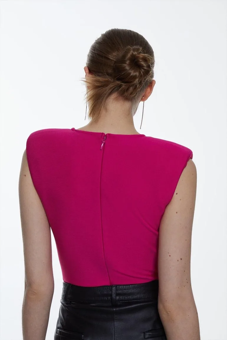 Bandage V Neck Thong Body - 2