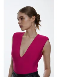 Bandage V Neck Thong Body