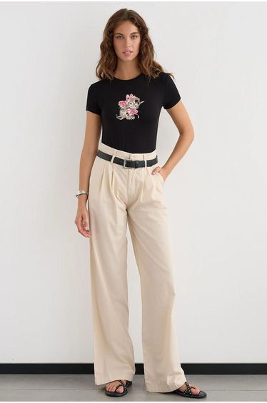 Basic Printed Short-Sleeve T-Shirt