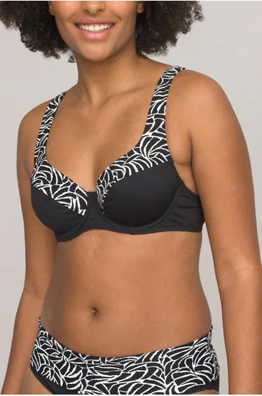 Printed Full Cub Bikini Top