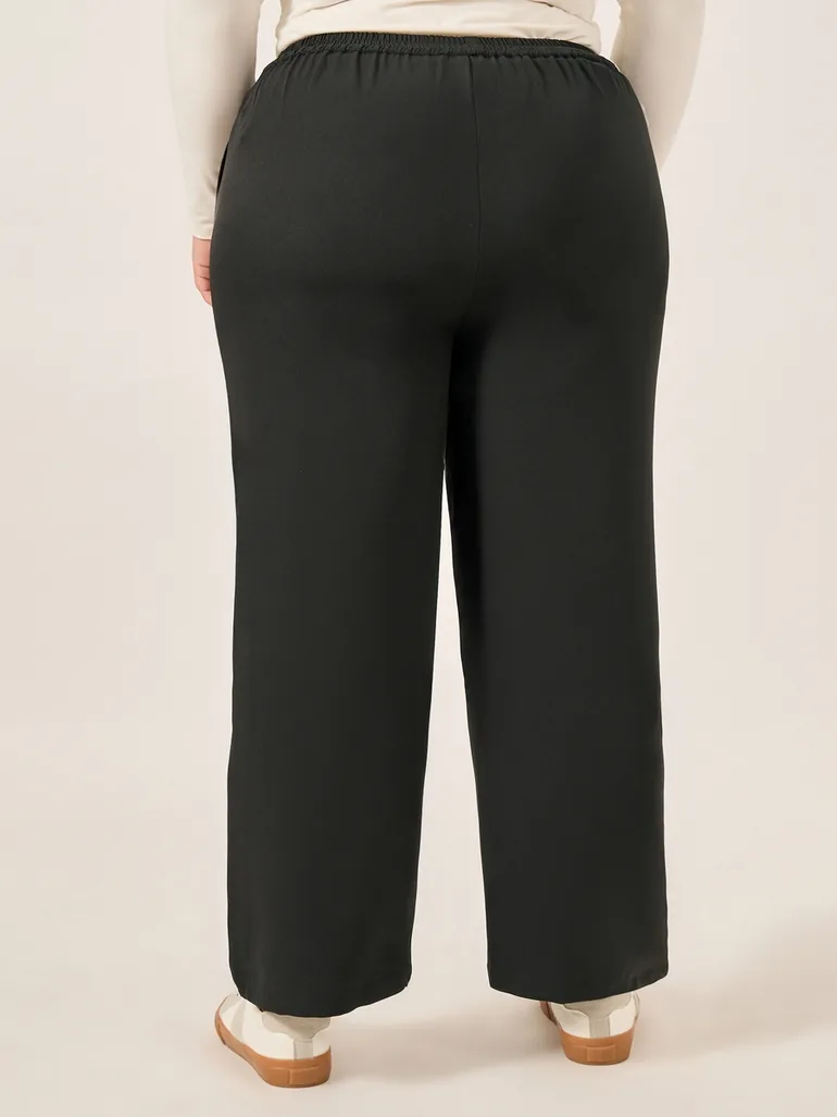 Plus Size Straight Leg Tapered Pants - 2