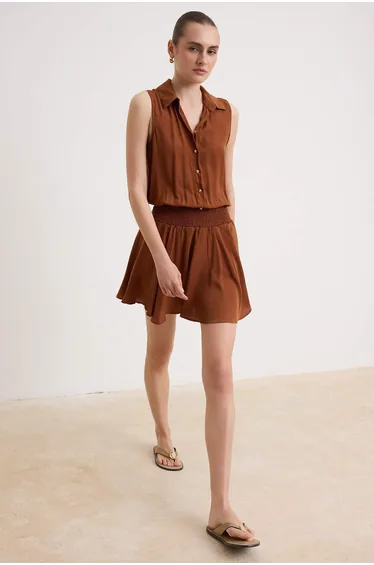 Cinnamon Mini Inside Shorts Woven Dress