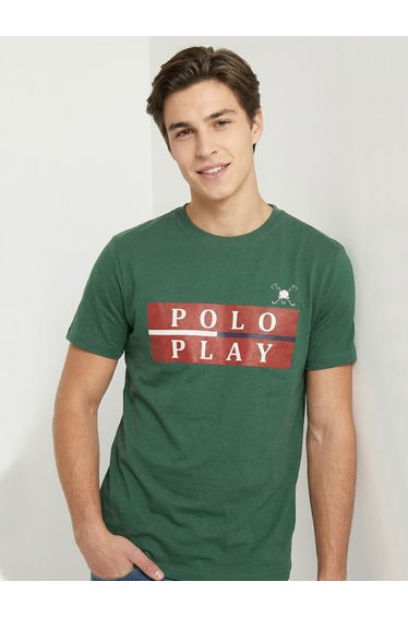 Men Graphic Logo Short Sleeve T-Shirt