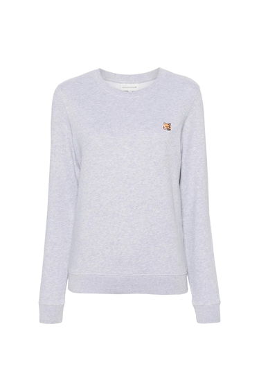 Maison Kitsuné Womens/Ladies Logo Cotton Sweatshirt - Grey