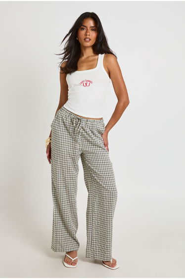 Lucky Cowgirl Printed Ribbed Vest - white