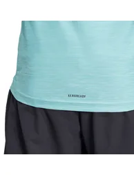 Men's adidas Gym+ 3-Stripes 1/4 Zip Training Top in Blue - 4