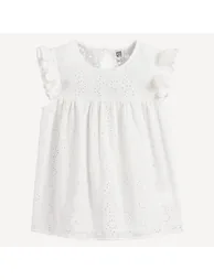 Broderie Anglaise Ruffled Blouse - 1