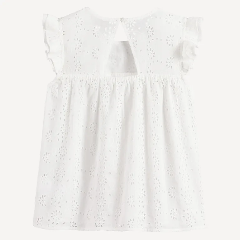 Broderie Anglaise Ruffled Blouse - 3