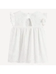 Broderie Anglaise Ruffled Blouse - 3