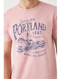 Portland Printed Tee - pink - 1