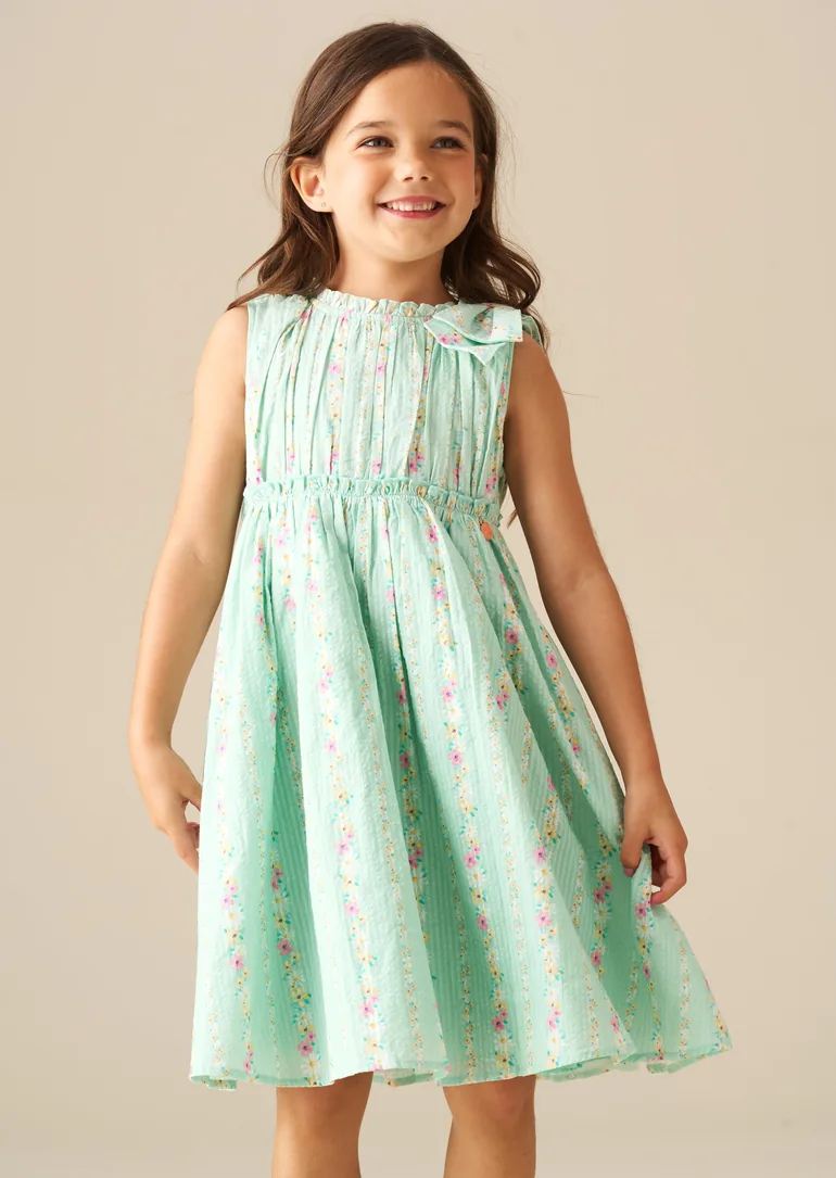 Gianna Floral Stripe Dress - 2