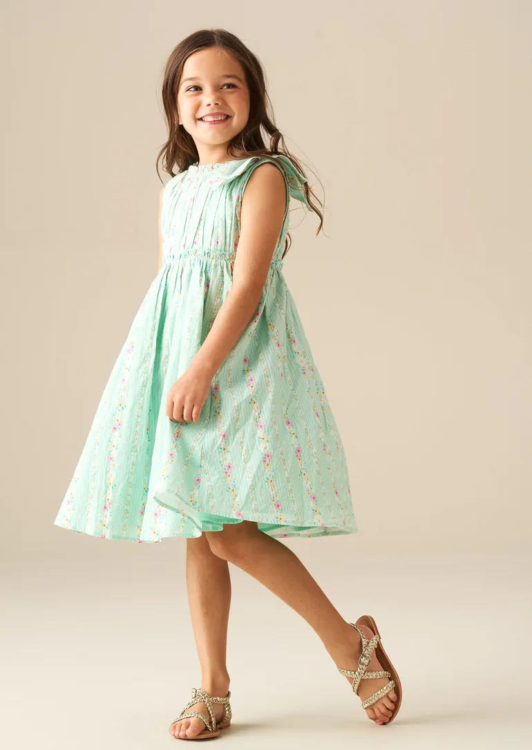 Gianna Floral Stripe Dress - 1