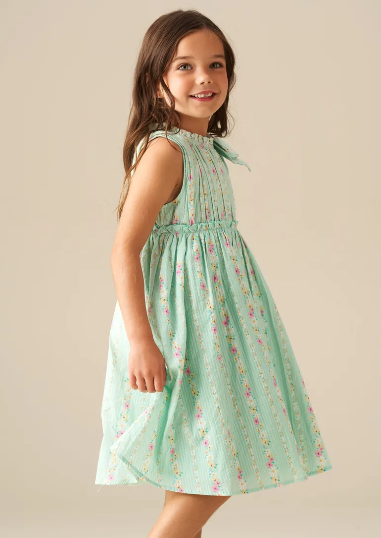 Gianna Floral Stripe Dress - 4