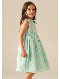 Gianna Floral Stripe Dress - 4