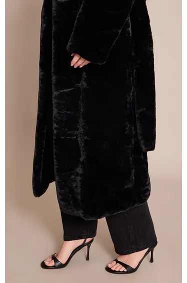 Black PU Toe Post Heeled Sandal