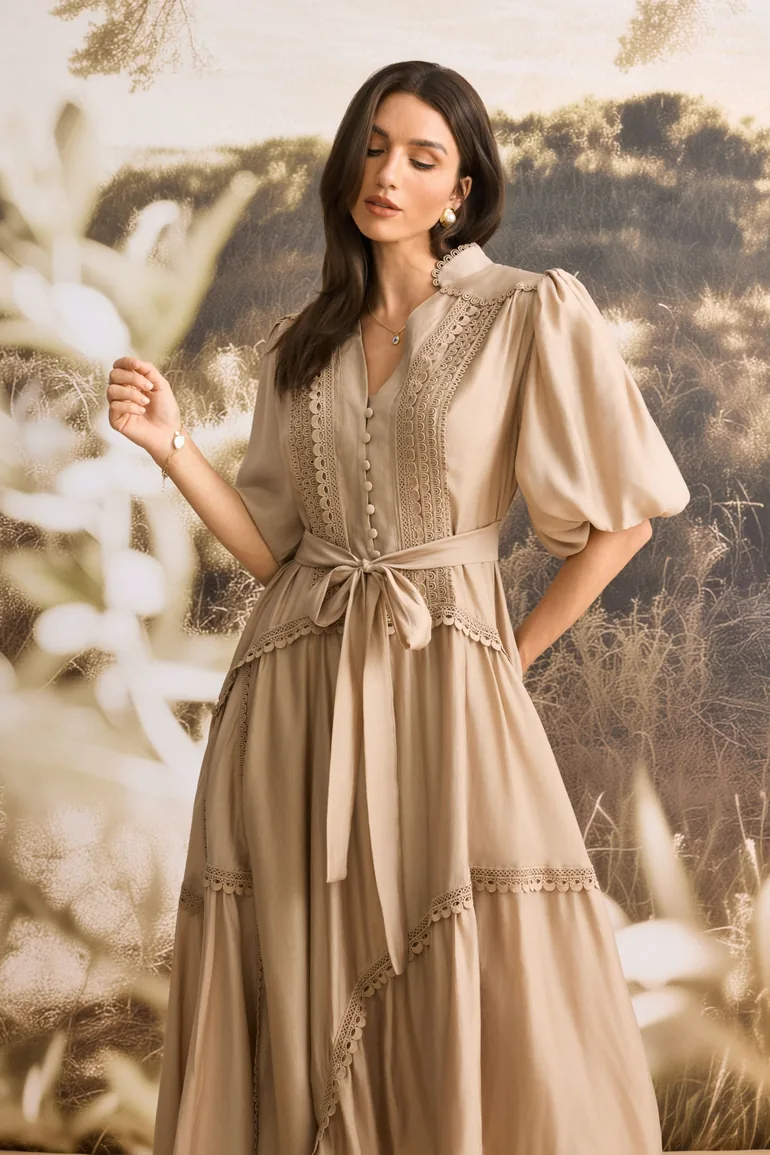 penelope lace dress Penelope Vintage Cut Lace Dress — Summers Dreaming Mermaid Crowns main image 1