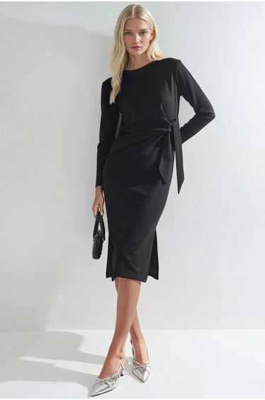 Modal Touch Slit Dress Bersan Collection