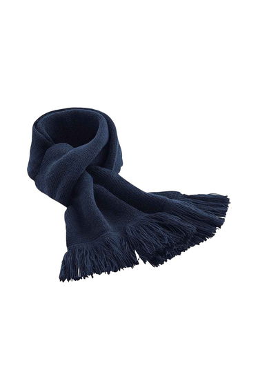 Beechfield Unisex Adult Classic Knitted Scarf - French Navy