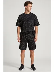 Printed Drawstring Shorts