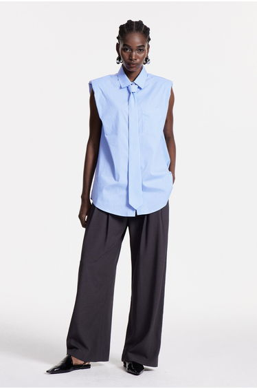 Chris Stripe Sleeveless Shirt