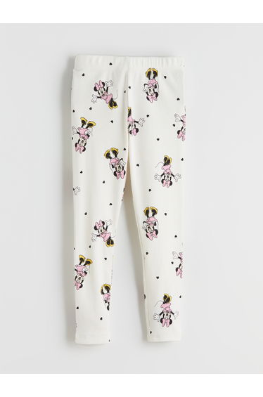 Minnie Mouse Print Girls' Ribbed Leggings