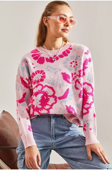 Women's Patterned Knitwear Sweater
