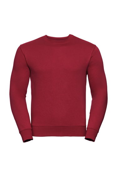 Russell Mens Authentic Sweatshirt (Slimmer Cut) - Classic Red