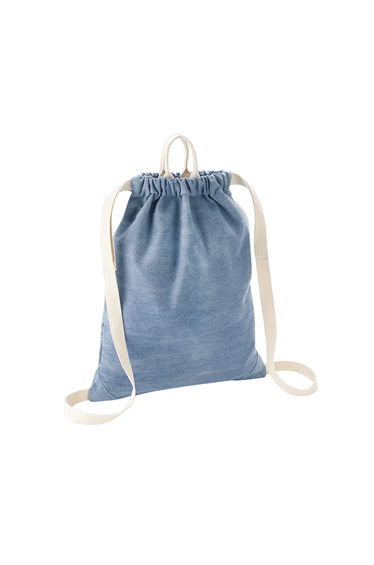 Bagbase Denim Drawstring Bag - Light Denim