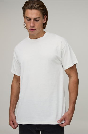 White Oversized Boxy Floral Print T-Shirt - white