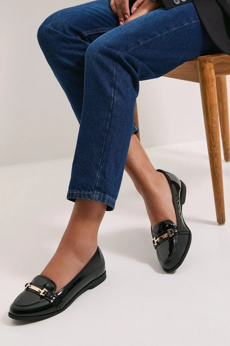 Wide Fit Lora Snaffle Loafers