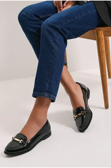 Wide Fit Lora Snaffle Loafers