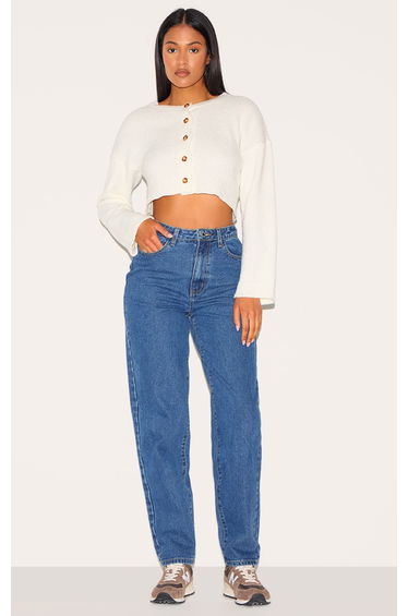 Tall Dark Indigo High Waist Mom Jeans