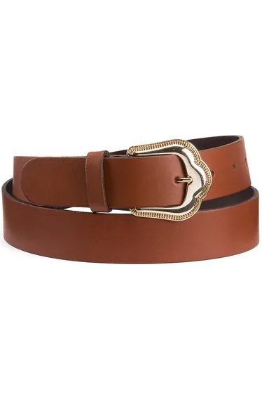 La Redoute Collections Brown Leather Belt