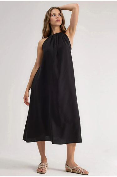 BUSEM Halter Neck Midi Dress