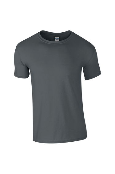Gildan Mens Soft Style Ringspun T Shirt - Charcoal