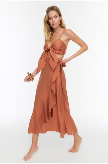 Two-Piece Set - Brown - Regular fit
