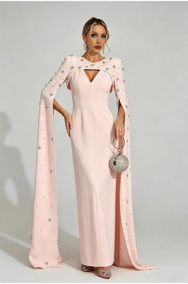 Eirian Pink Diamond Maxi Dress