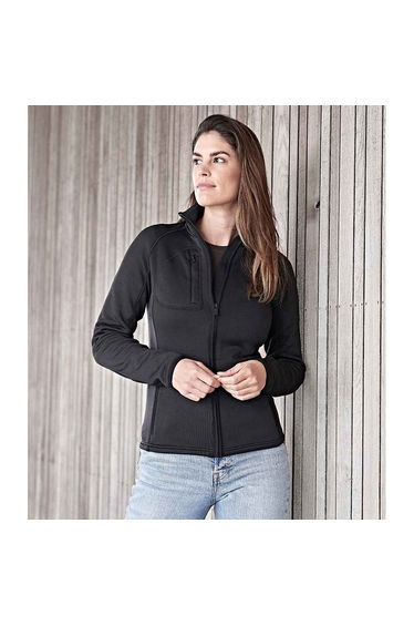 Tee Jays Womens/Ladies Stretch Fleece Jacket - Black