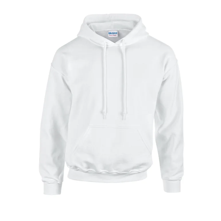 Gildan Mens Heavy Blend Hoodie - White