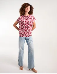 Cowl Neck Deep Hem Top - 2