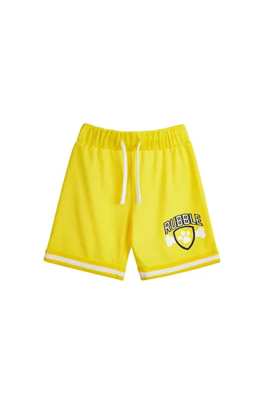 Paw Patrol Boys Rubble Basketball Top & Shorts Set - Yellow